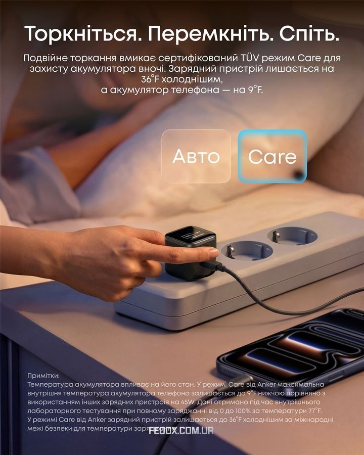 Сетевое зарядное устройство Anker Nano Charger 45W USB-C Smart Display Orange (A121DGO1)