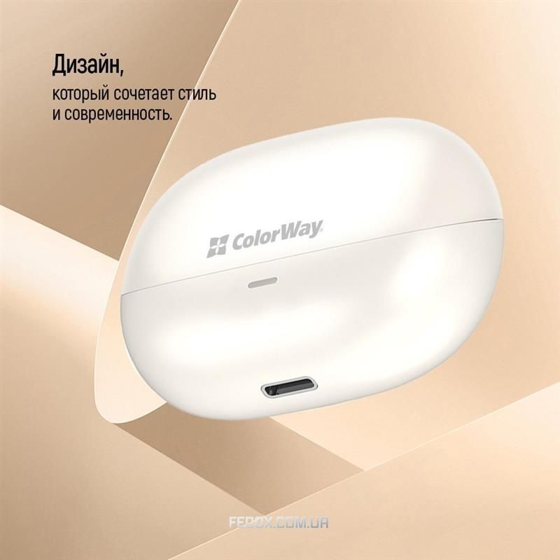 Bluetooth-гарнітура ColorWay Slim TWS-1 Earbuds Long Life Black (CW-TWS1BK1)