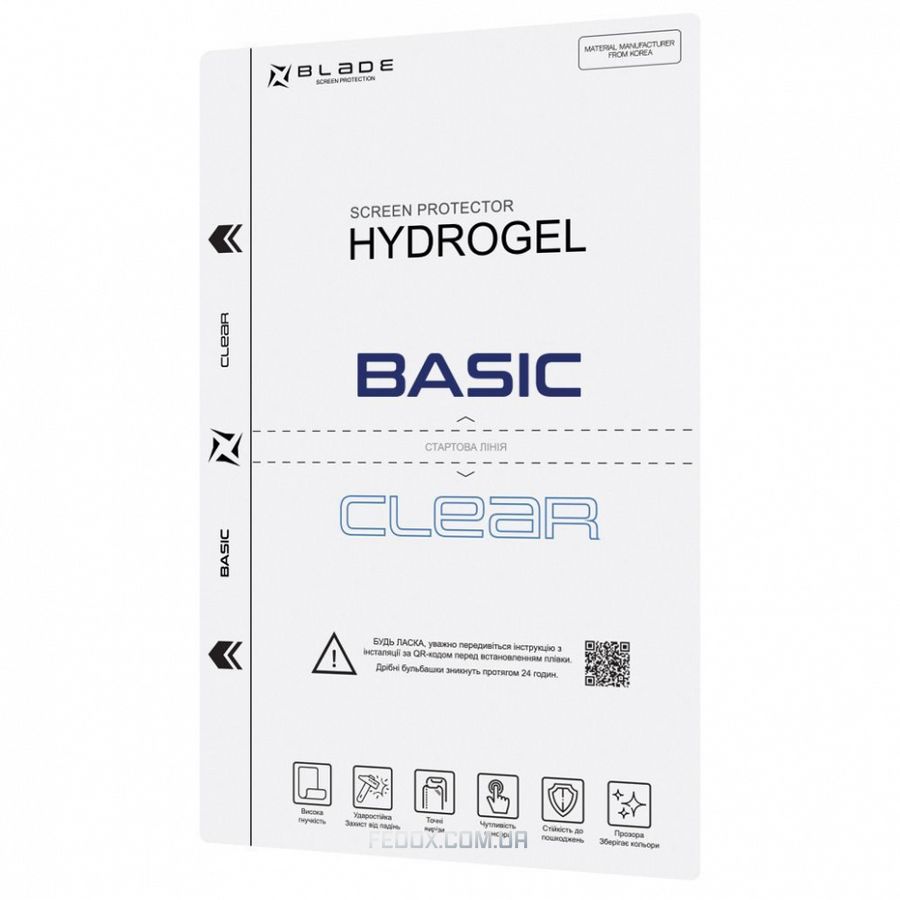 Захисна гідрогелева плівка BLADE Hydrogel Screen Protection BASIC (clear glossy)