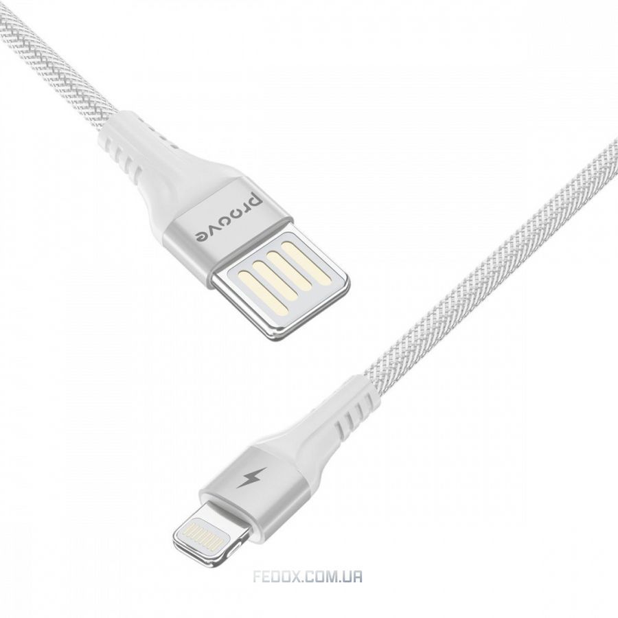 Кабель Proove Double Way Weft Lightning 2.4A (1м) черный