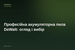 Професійна акумуляторна пила DeWalt: огляд і вибір