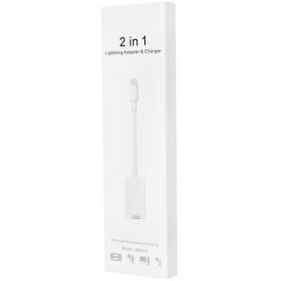 Переходник Apple Lightning To Lightning Audio + Charge