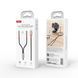Кабель XO AUX 2х3.5 мм - USB Type-C (F/M), 1 м, Black (NB-R269B.black)