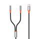 Кабель XO AUX 2х3.5 мм - USB Type-C (F/M), 1 м, Black (NB-R269B.black)