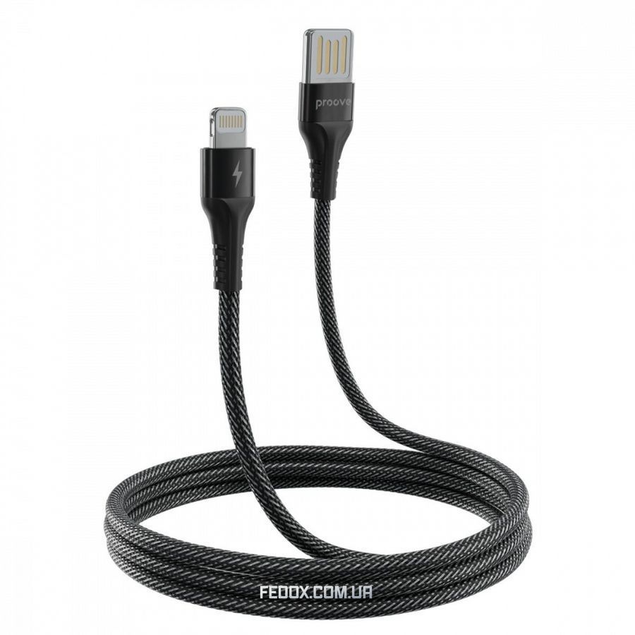 Кабель Proove Double Way Weft Lightning 2.4A (1m) white
