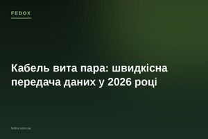 Кабель витая пара: высокоскоростная передача данных в 2026 году