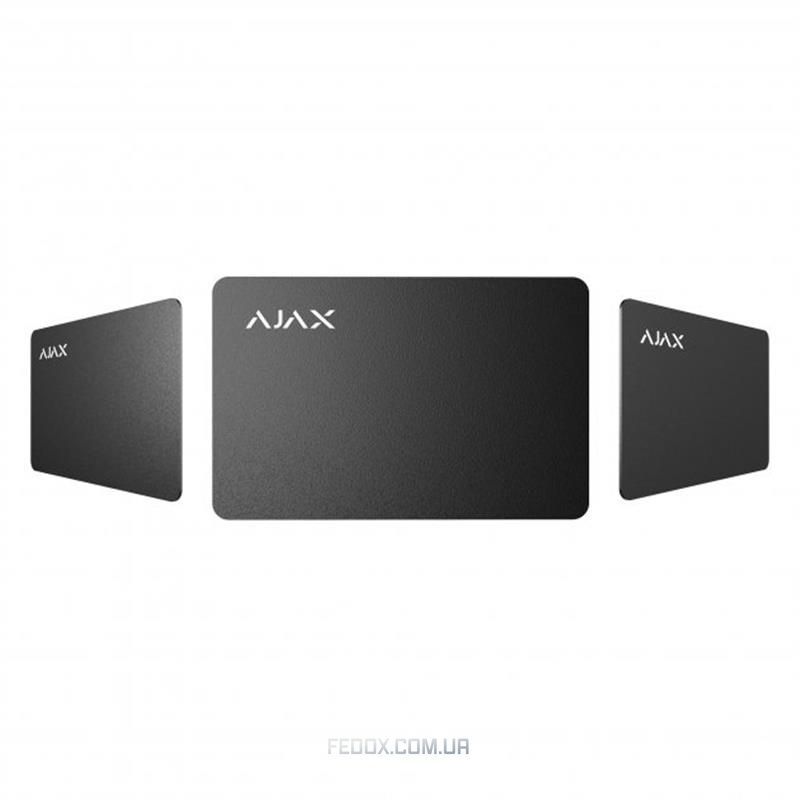 Бесконтактная карта Ajax Pass Black (10pcs) (38218.89.BL)