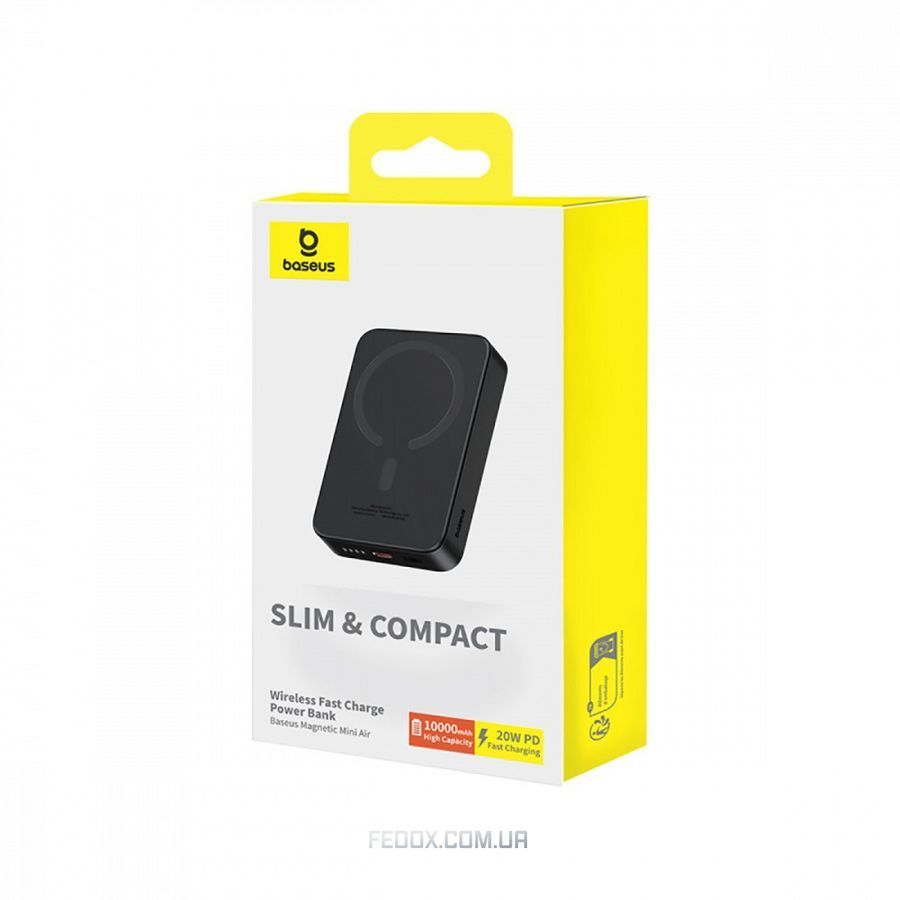 Портативна Батарея Baseus Magnetic Mini Air 20W 10000mAh black
