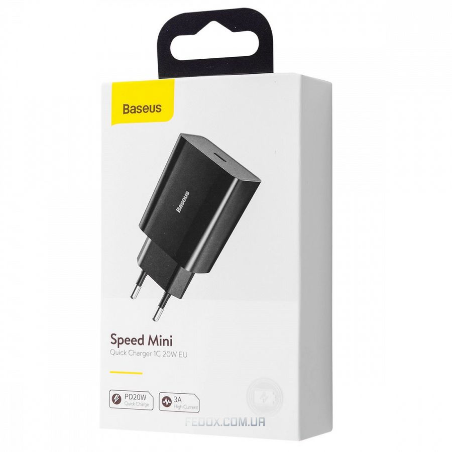 МЗП Baseus Speed Mini PD Charger 20W (1 Type-C)