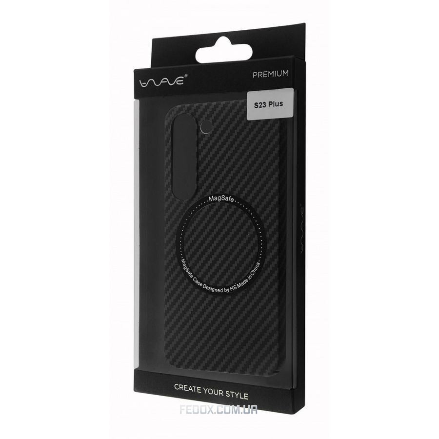 Чохол WAVE Carbon Case with Magnetic Ring Samsung Galaxy S23 Plus